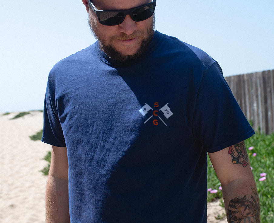 The Racing Tee - Navy