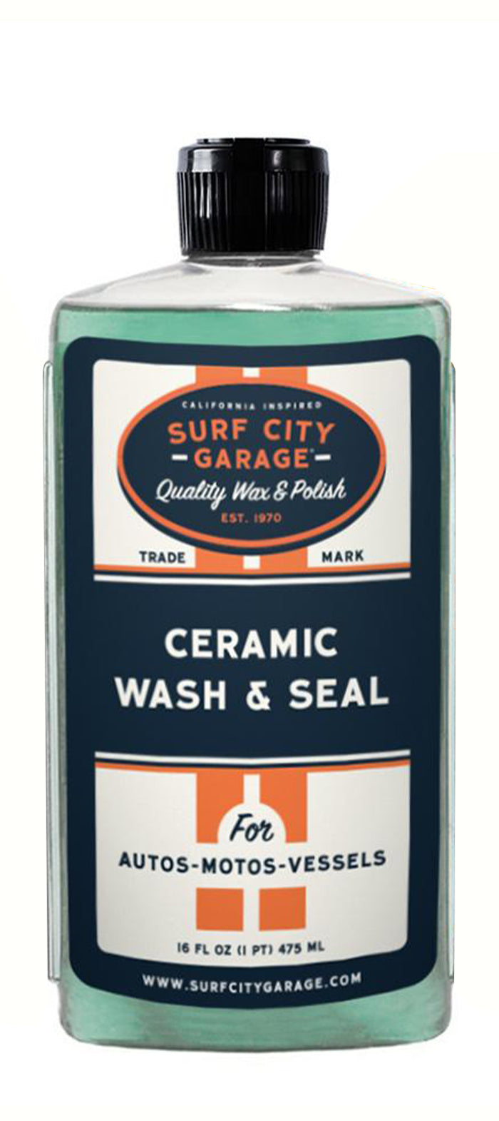 Surf City Garage 151 Pacific Blue Wash And Wax - 32 Oz.: Automotive